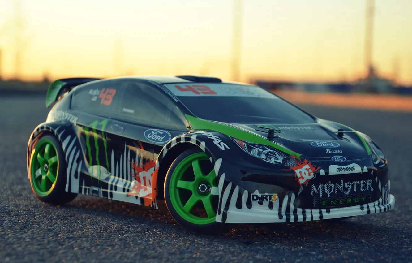 Photo wallpaper drift, Ken Block, Ford Fiesta