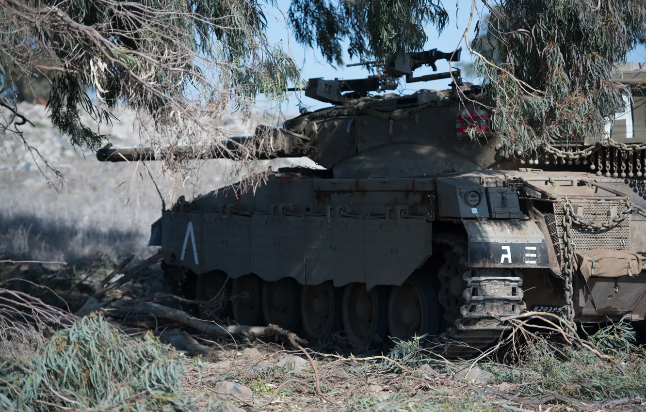 Photo wallpaper shelter, tank, combat, main, Merkava, Israel, "Merkava"