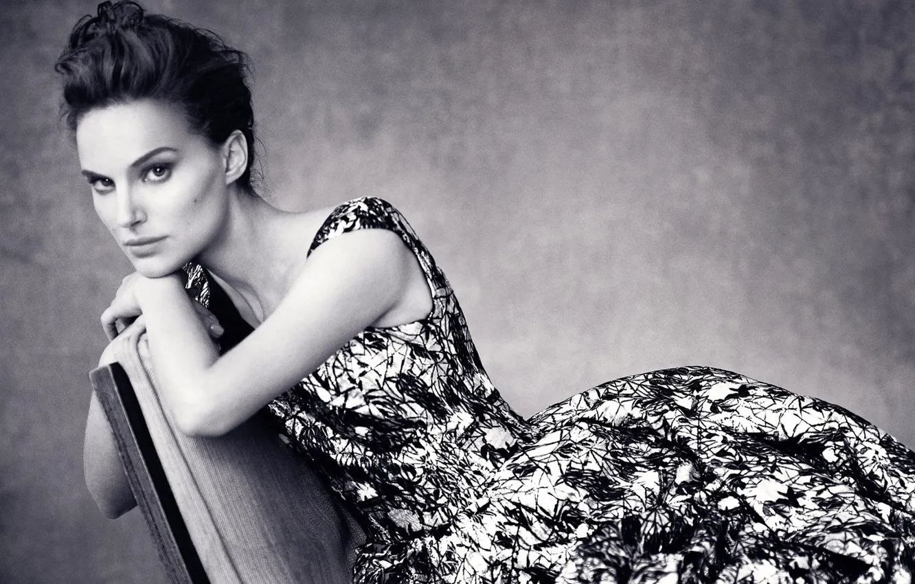 Photo wallpaper girl, actress, brunette, Natalie Portman, Natalie Portman, photoshoot, Dior