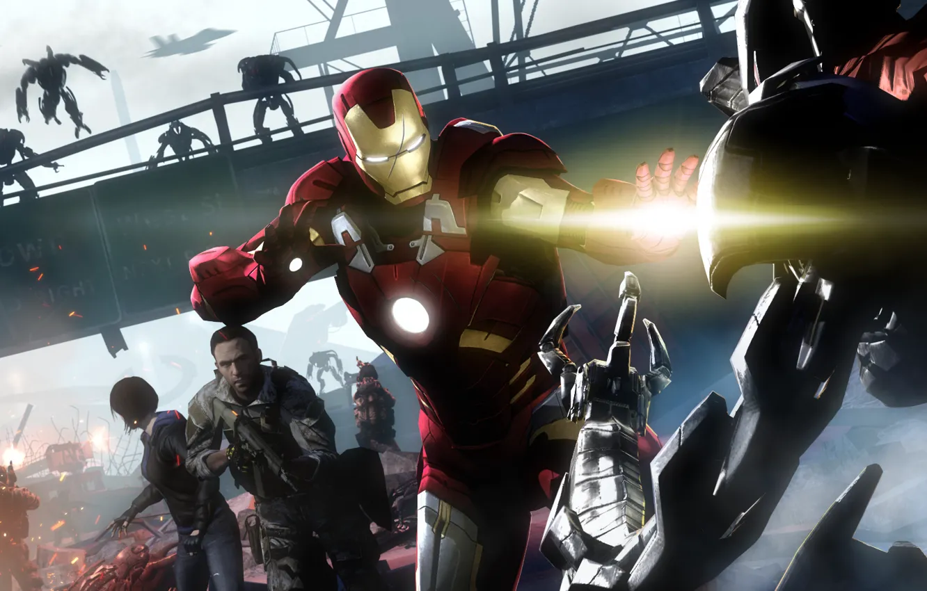 Photo wallpaper Iron Man, Marvel, fan art, Tony Stark