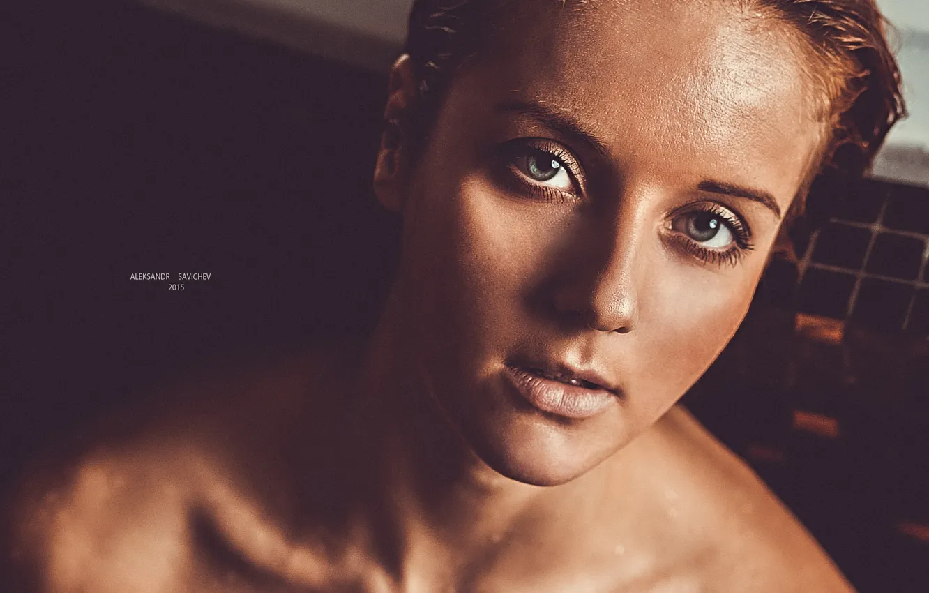 Photo wallpaper eyes, girl, face, photographer, girl, photography, photographer, Alexander Savichev