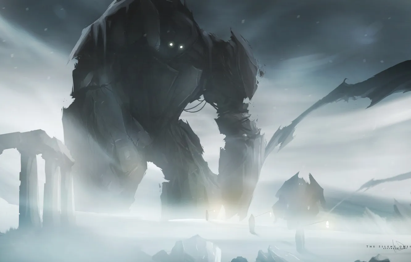Photo wallpaper ice, monster, robots, giant