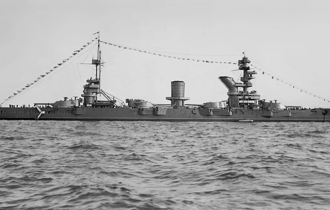 Photo wallpaper ship, linear, Marat