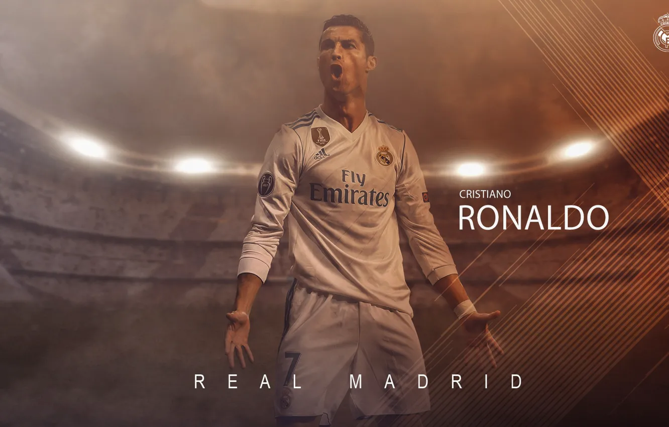 Photo wallpaper Cristiano Ronaldo, Legend, Football Club, Celebration, Player, Goal, Real Madrid CF, Cr7