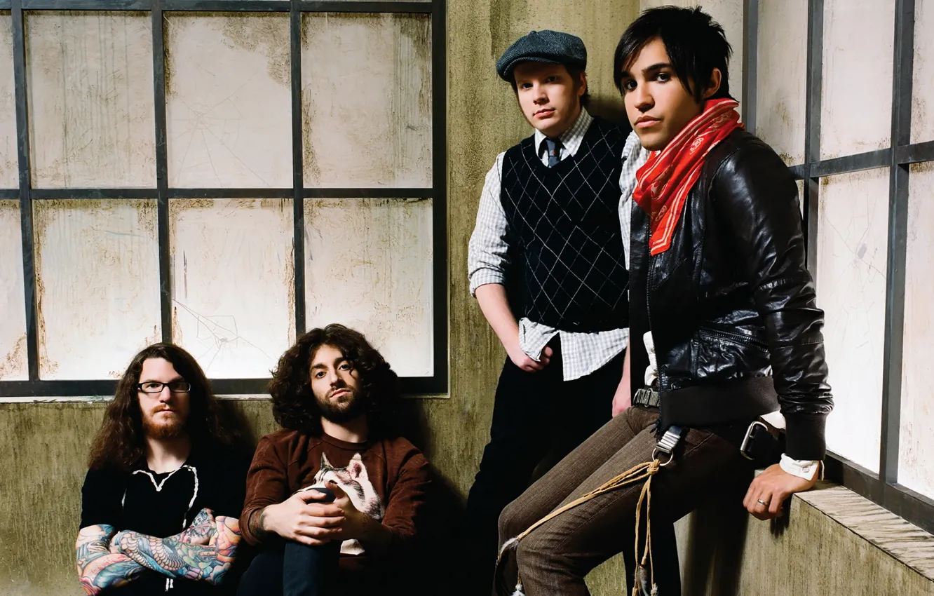 Photo wallpaper music, rock, Fall Out Boy, Patrick Stump, Andrew John Hurley, Peter Wentz, Joseph Mark Trohman