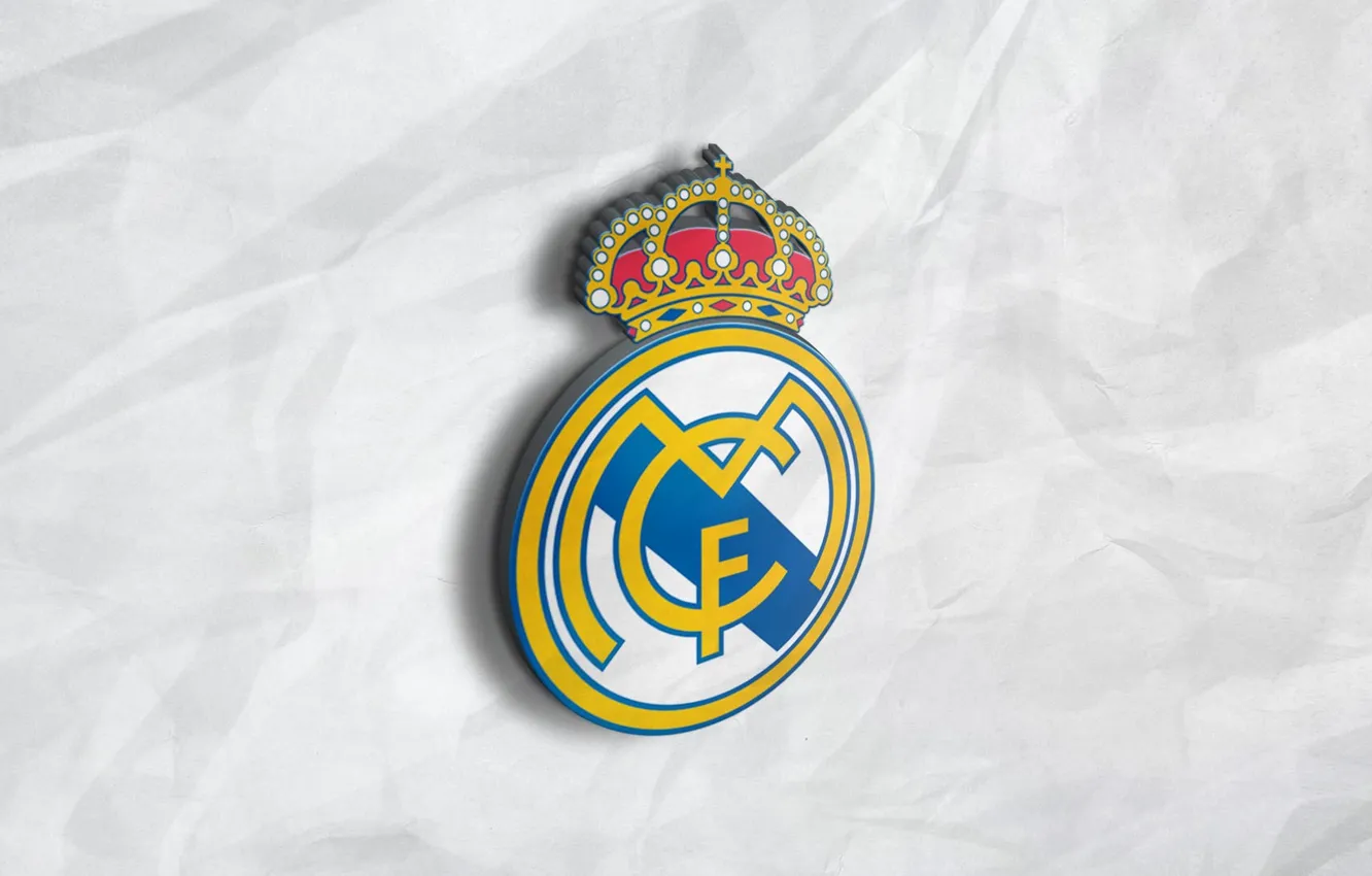 Photo wallpaper wallpaper, football, Spain, Real Madrid, Sport, Primera Division, 3D logo