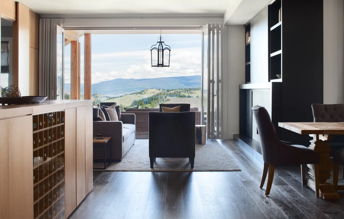 Photo wallpaper design, style, Villa, home, interior, living room