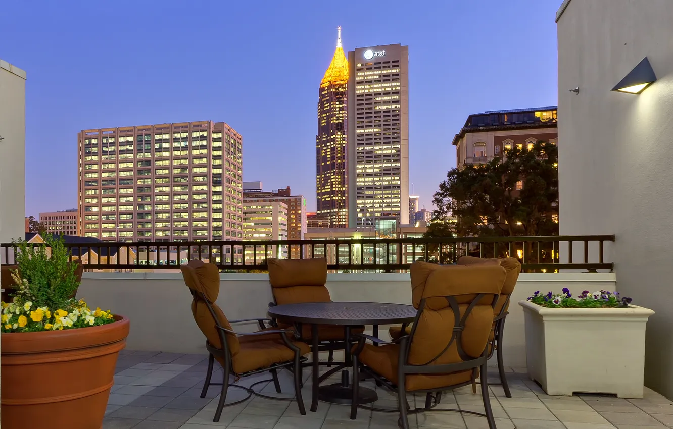 Photo wallpaper city, the city, USA, USA, Georgia, Atlanta, Atlanta, GA