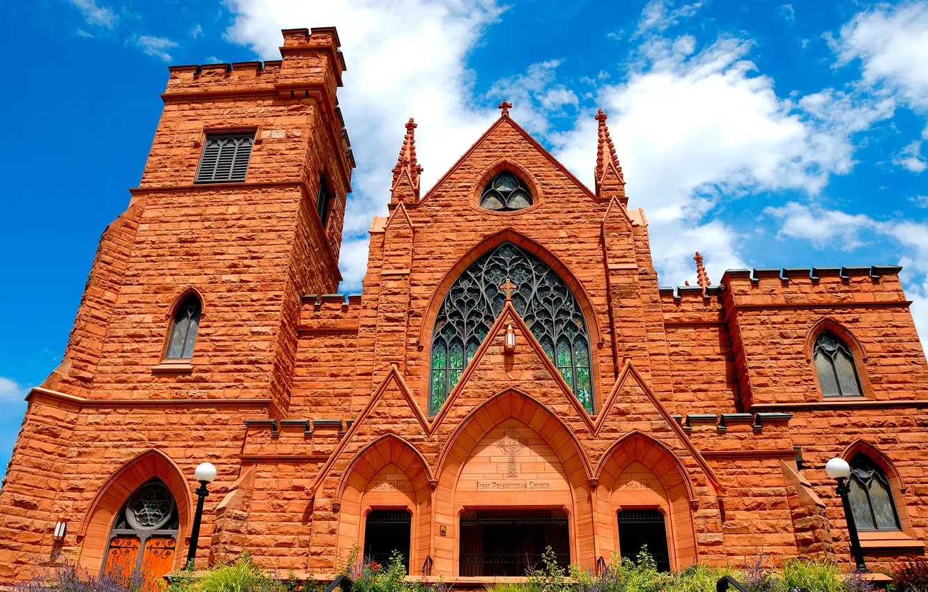 Photo wallpaper building, Church, first presbyterian church