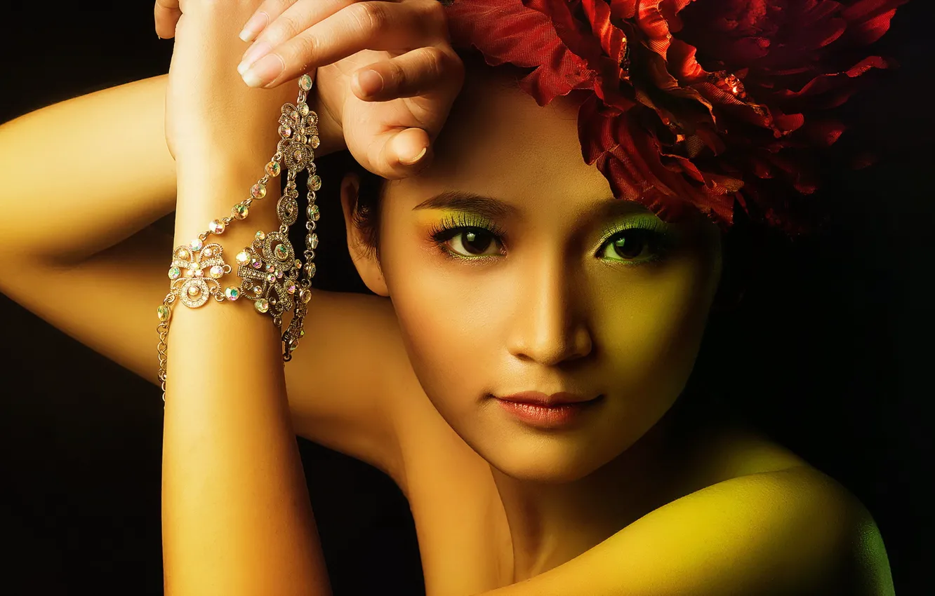 Photo wallpaper girl, style, Asian