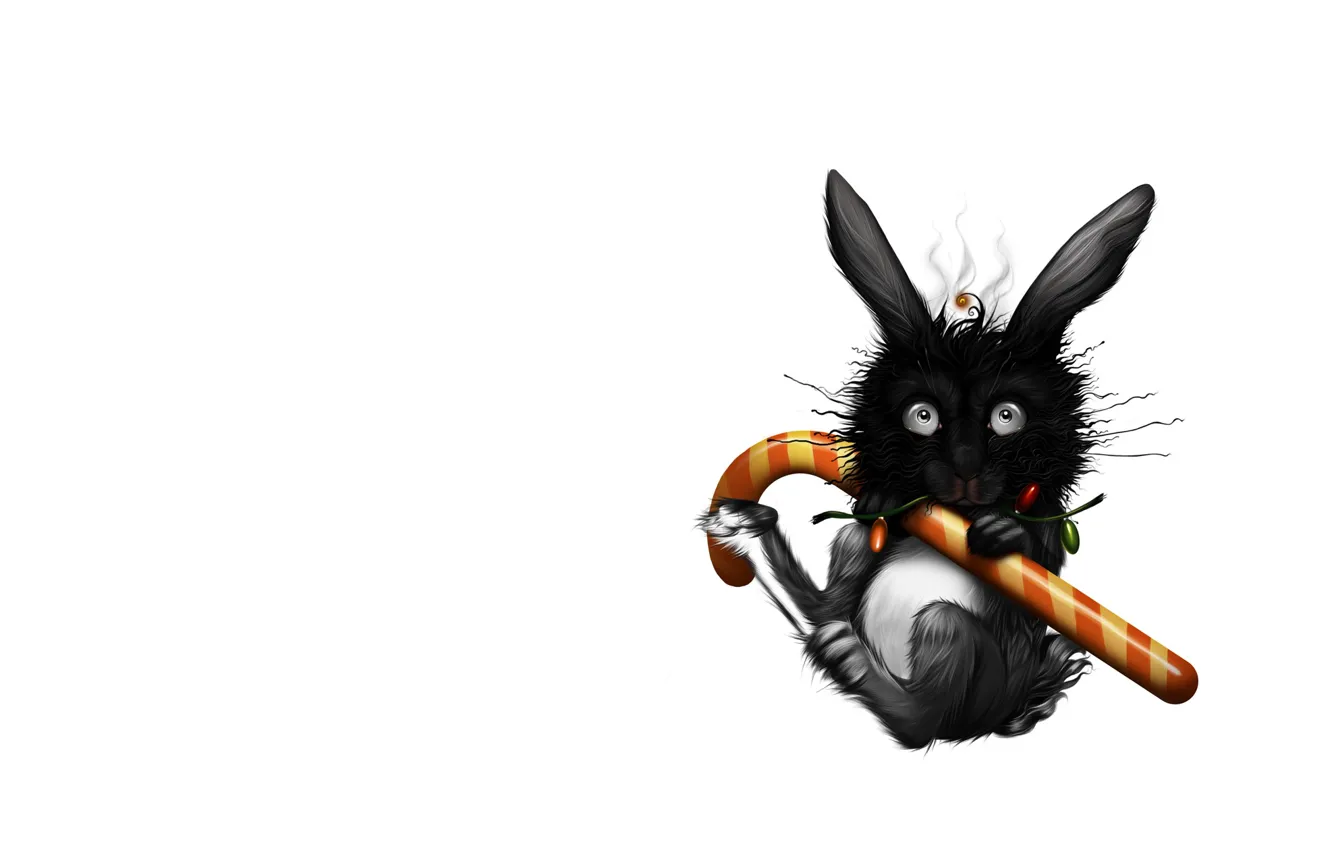 Photo wallpaper minimalism, art, Bunny, candy, caramel, diablera