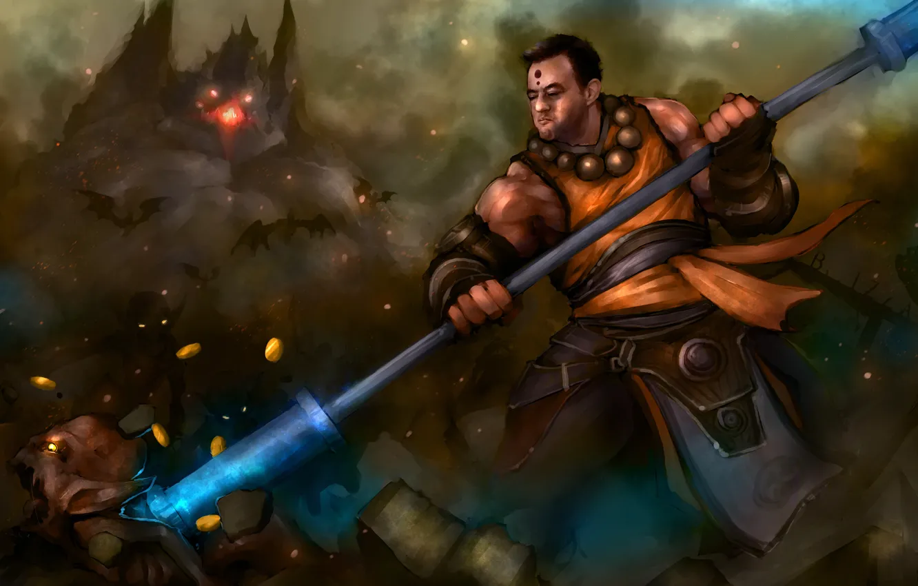 Photo wallpaper Diablo 3, rpg, fan art, monk