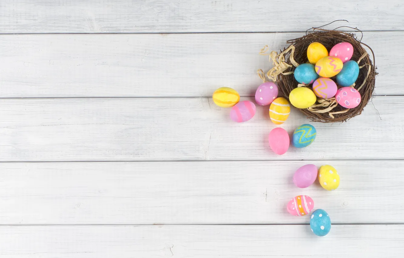 Photo wallpaper eggs, Easter, Easter, eggs