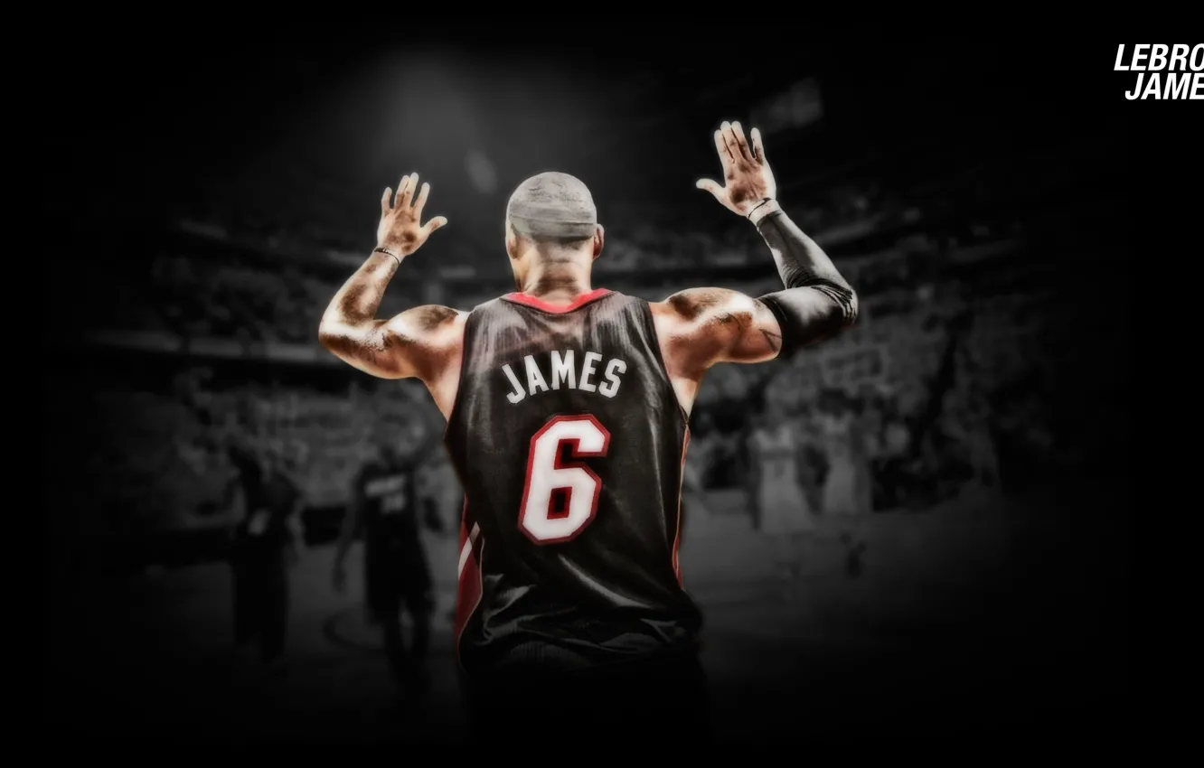 Photo wallpaper James, lebron, Heat