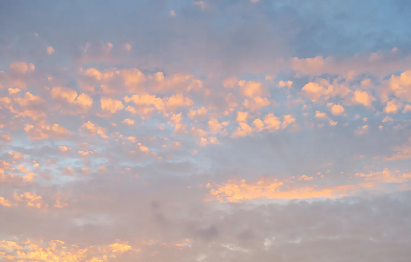 Photo wallpaper the sky, clouds, landscape, nature