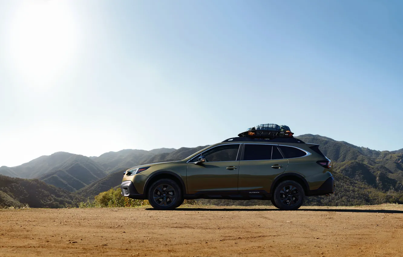 Photo wallpaper Subaru, side view, universal, Outback, AWD, 2020