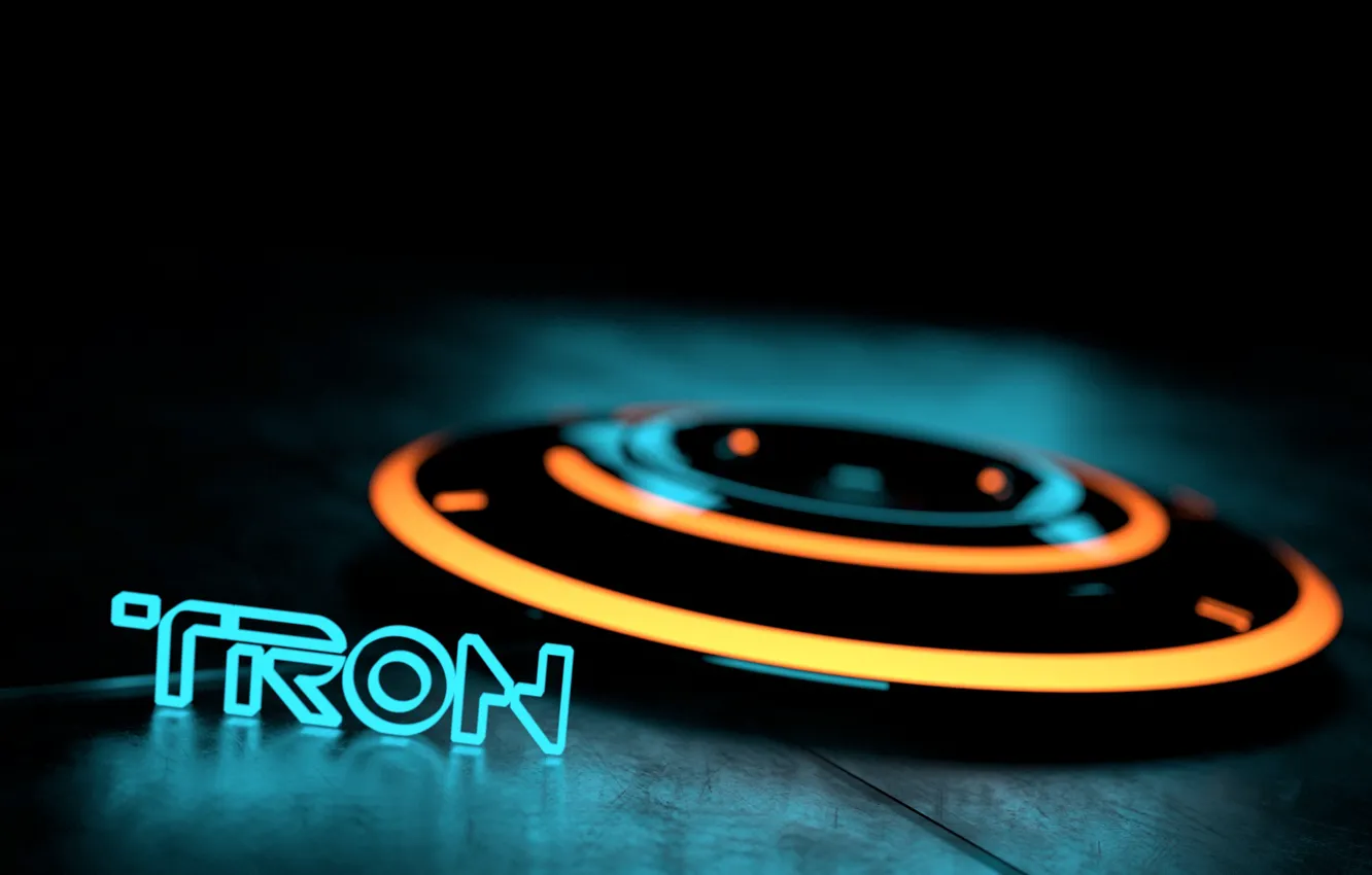 Photo wallpaper light, disk, the throne, render, tron, render, blender3d, cycles