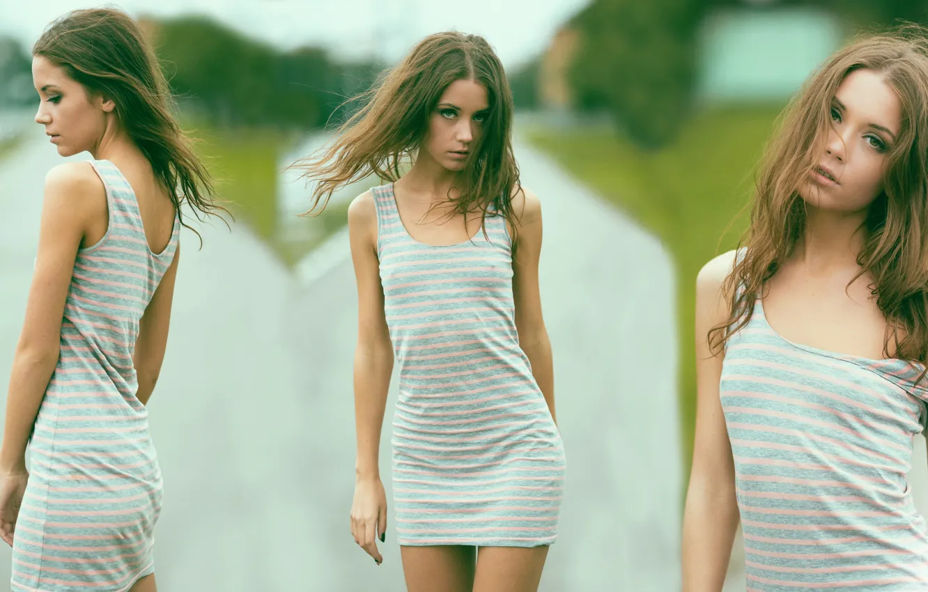 Photo wallpaper collage, Xenia, Xenia Kokoreva, Kseniya Kokoreva