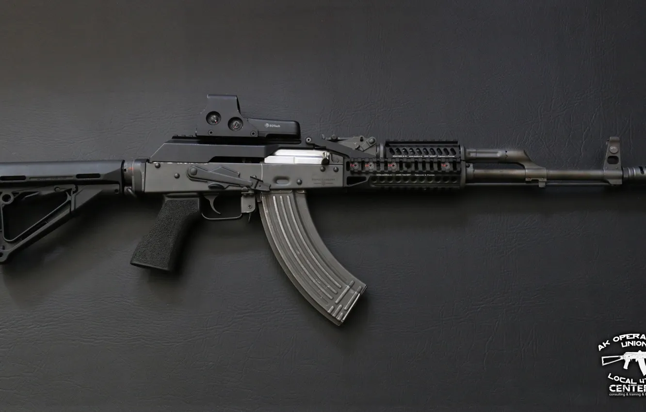 Photo wallpaper weapons, machine, Kalashnikov, weapon, custom, custom, AKM, assault rifle
