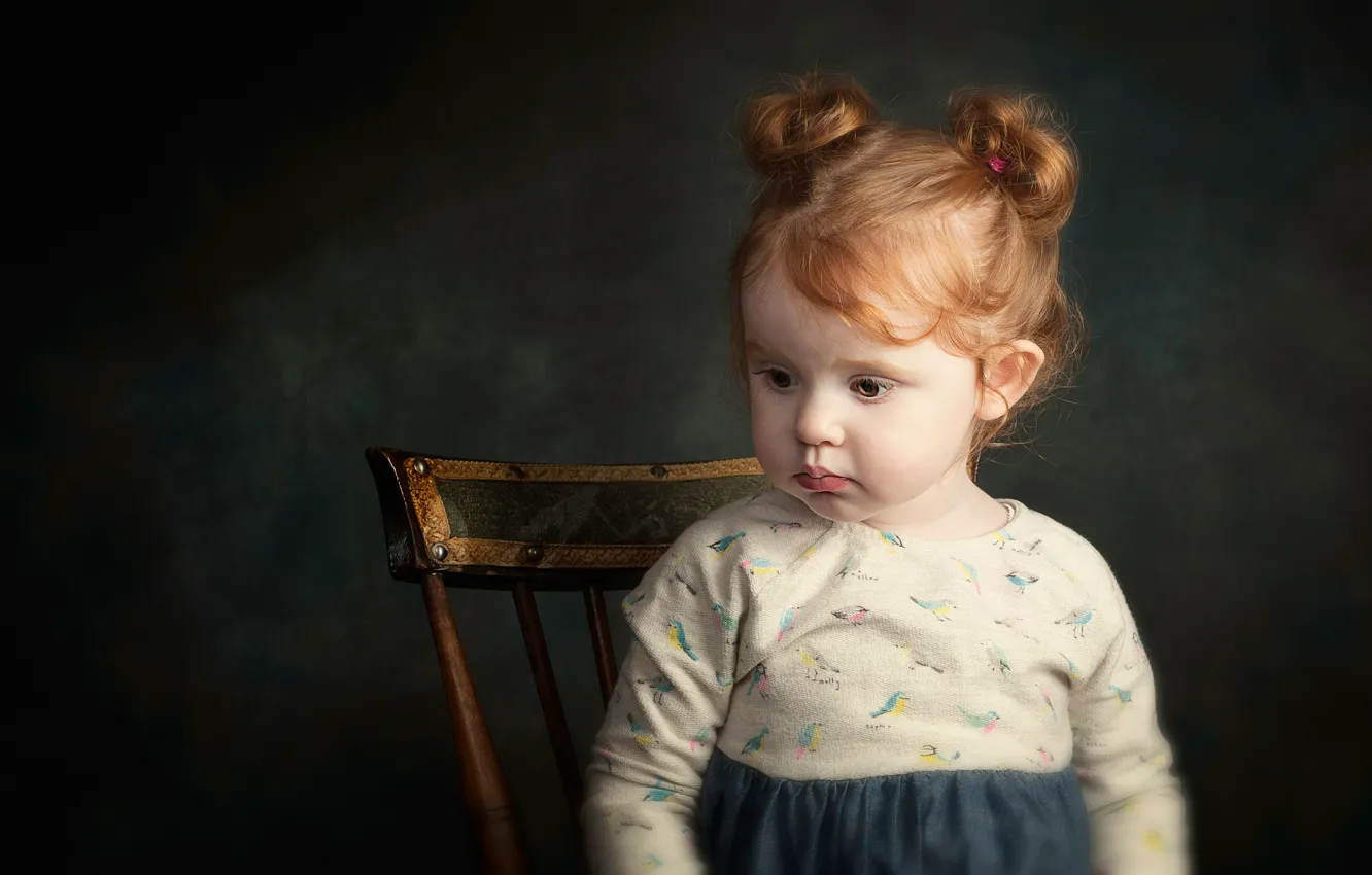 Photo wallpaper portrait, girl, Studio, Amelia, art style