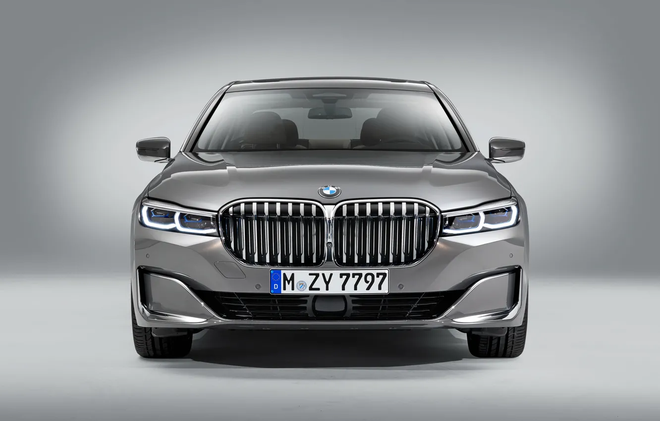 Photo wallpaper BMW, front view, 750Li, xDrive, 7-Series, 2019