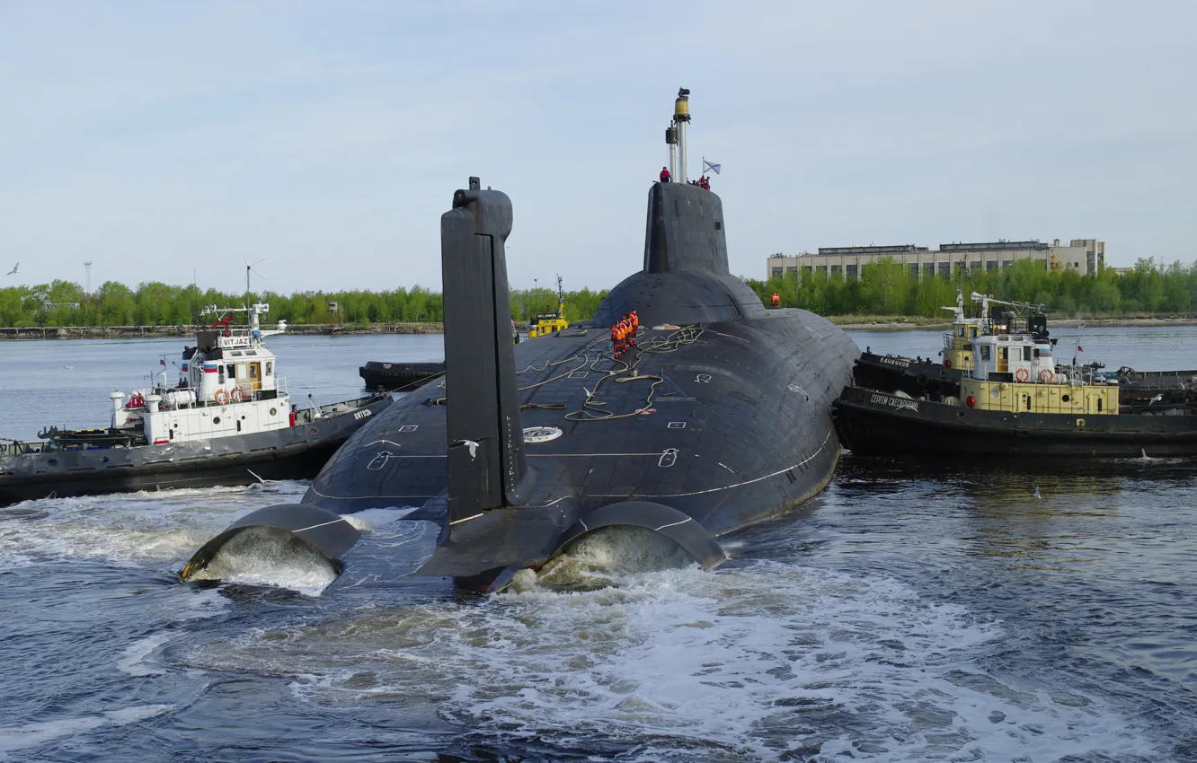 Photo wallpaper cruiser, underwater, Dmitry Donskoy