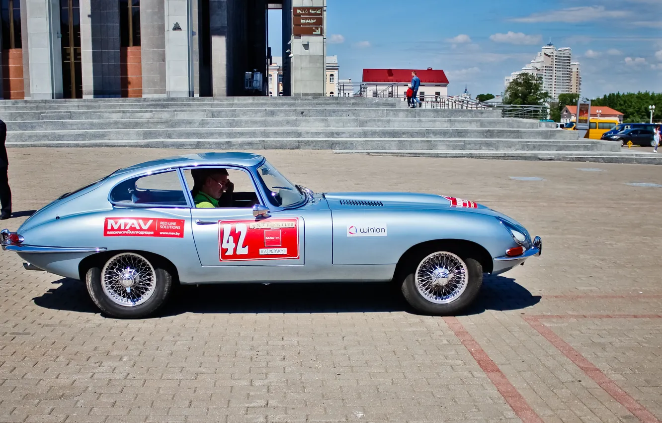 Photo wallpaper Jaguar, Silver, Mnsk