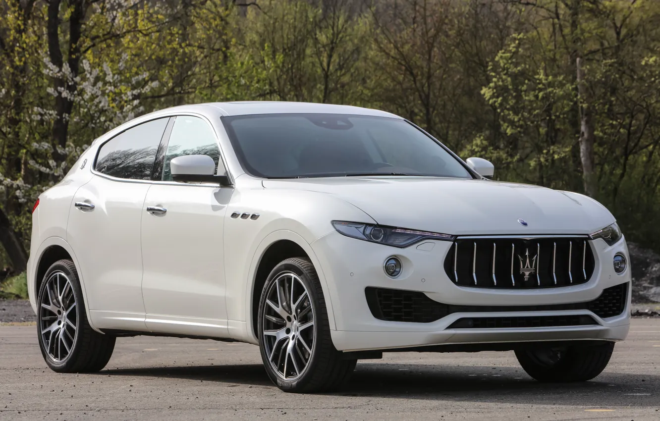 Photo wallpaper white, nature, Maserati, Crossover, 2017, Levante