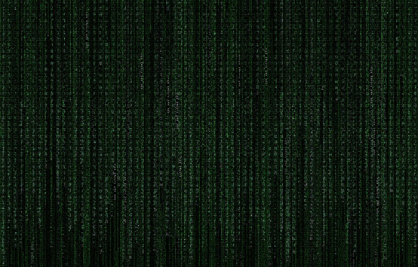 Photo wallpaper Green, The Matrix, Hacking