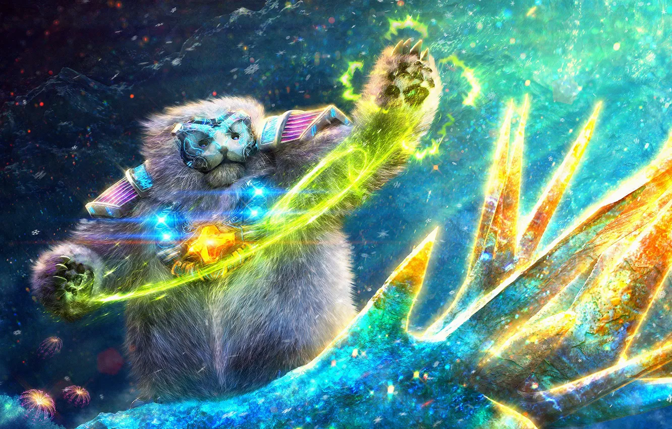 Photo wallpaper snowflakes, being, Master of Healing