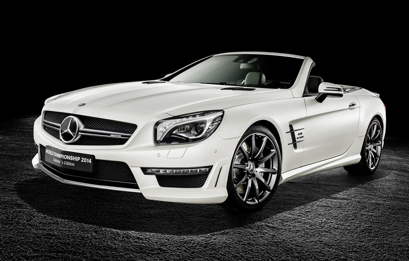 Photo wallpaper Roadster, Mercedes-Benz, Roadster, black background, Mercedes, AMG, R231, SL-Class