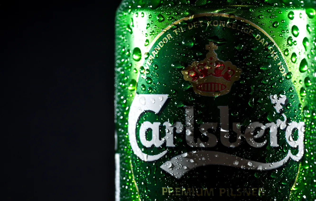 Photo wallpaper drops, beer, Bank, brand, beer, Carlsberg