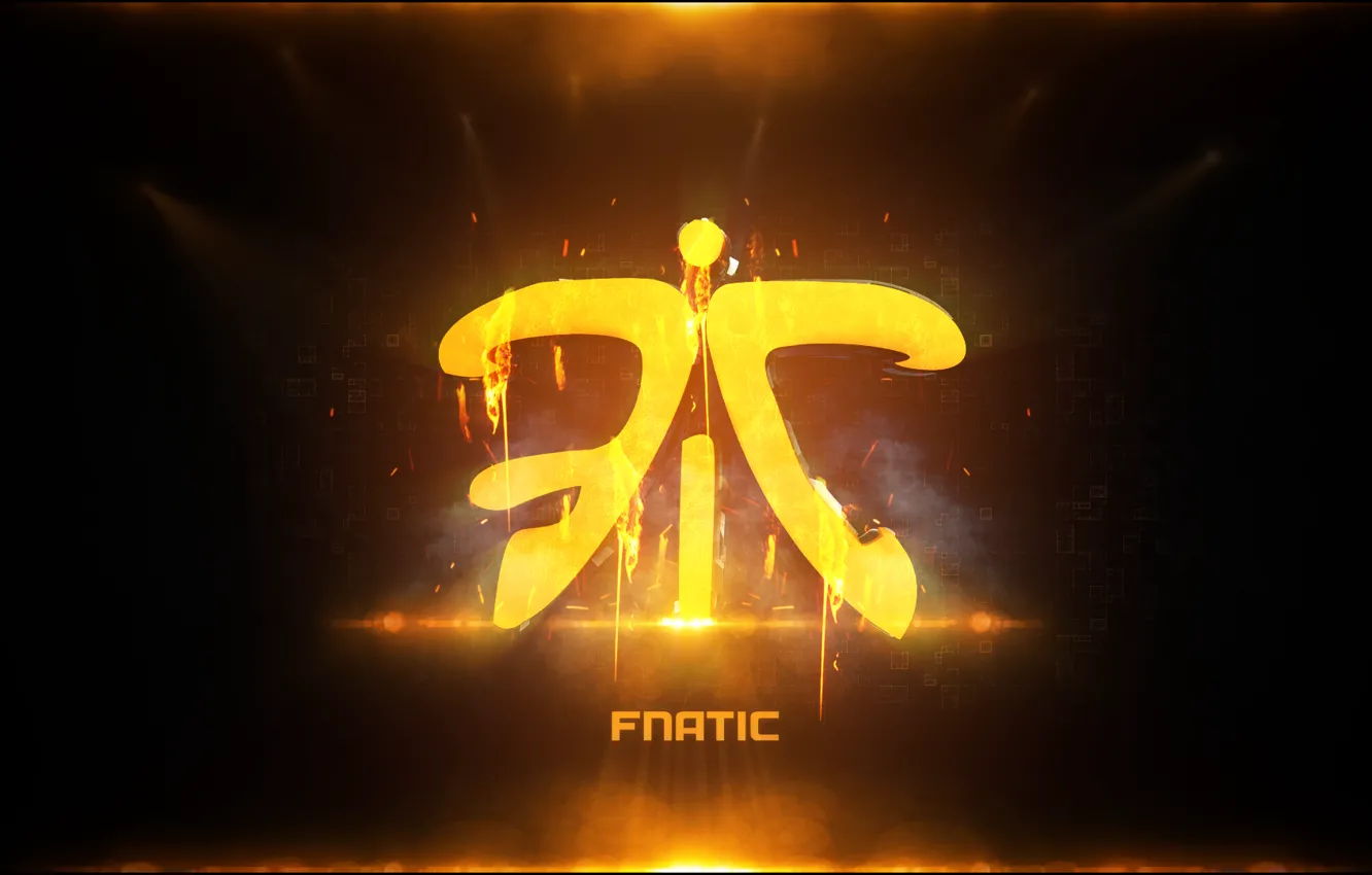 Photo wallpaper light, lights, flame, logo, art, hots, csgo, dota 2