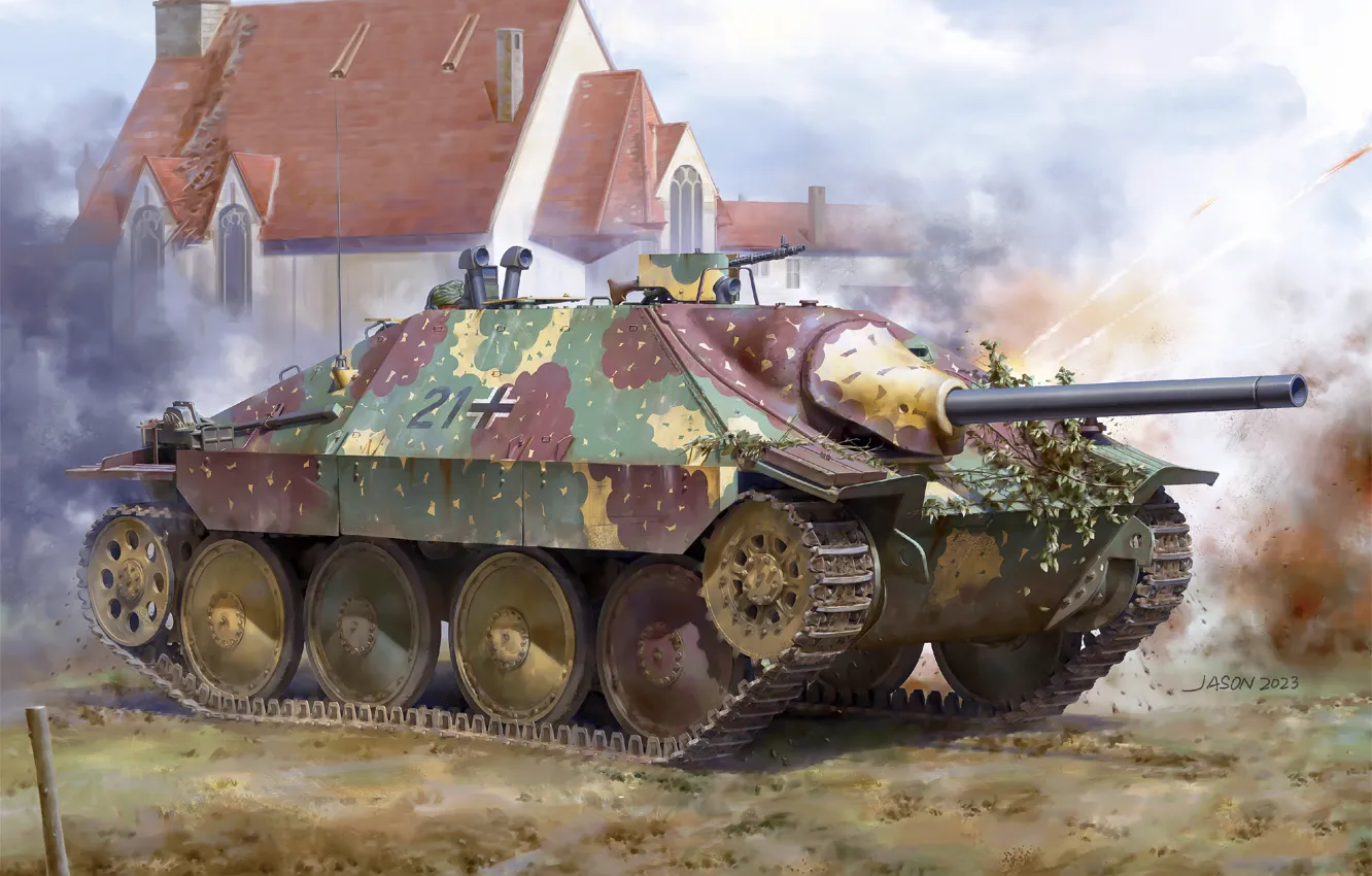 Photo wallpaper Germany, armor, Hetzer, The third Reich, Jagdpanzer 38(t)