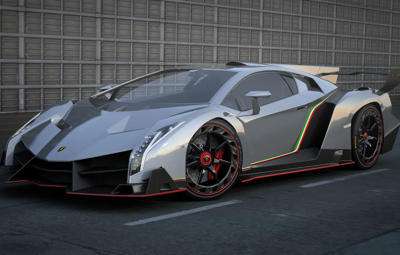 Photo wallpaper machine, supercar, Lamborghini Veneno