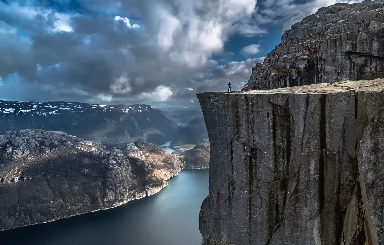 Photo wallpaper Norway, Preikestolen, Rock-Department, Preikestolen
