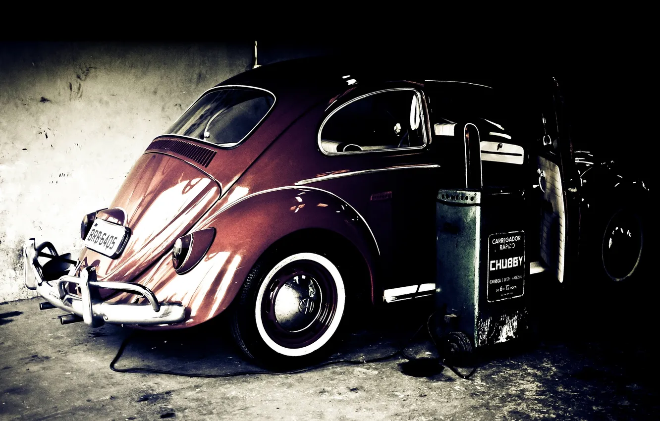 Photo wallpaper photo, background, Wallpaper, dressing, wallpapers, Volkswagen Beetle, Volkswagen Beetle