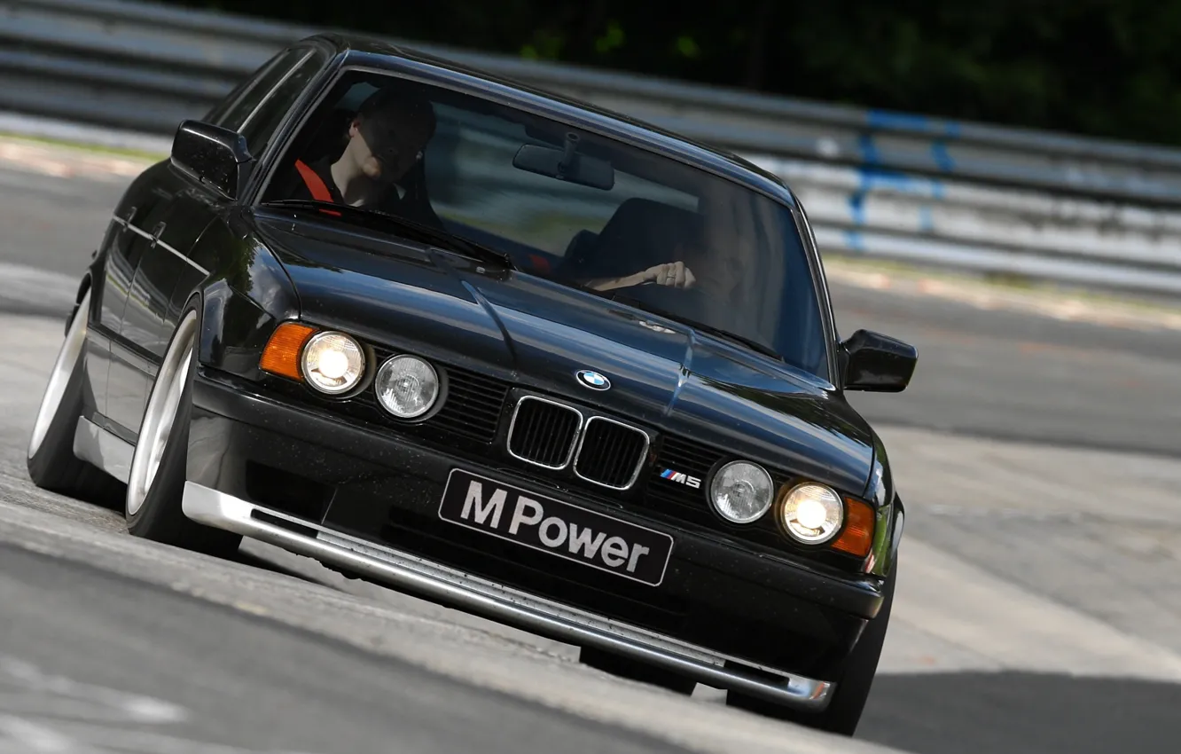 Photo wallpaper BMW, E34, 5-Series, M5