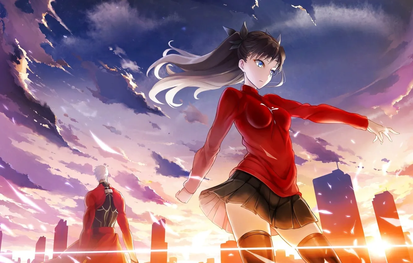 Photo wallpaper Fate/Stay Night, Rin, Archer