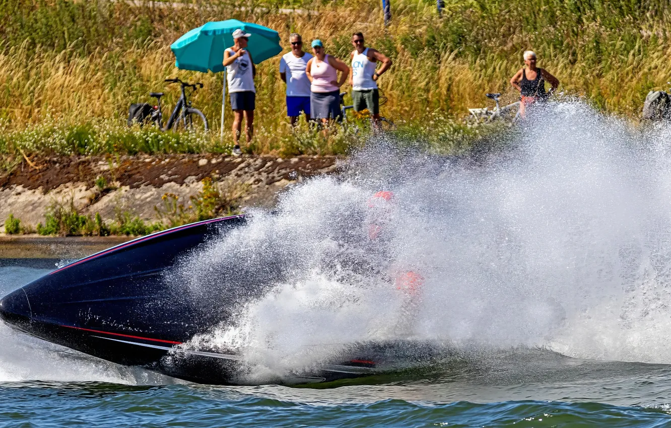 Photo wallpaper race, boat, speed