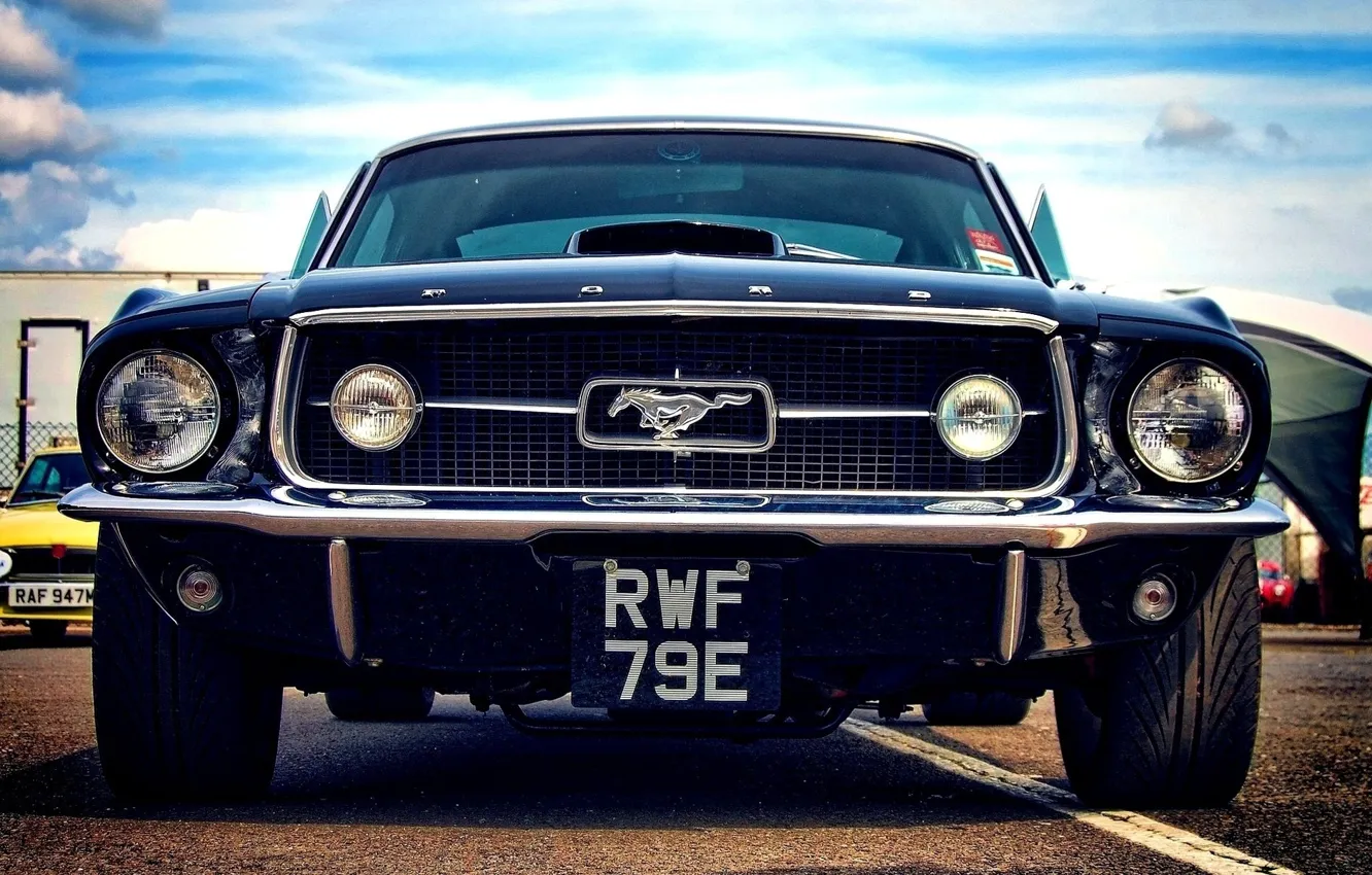 Photo wallpaper Mustang, Mustang, power, muscle car, American, 1968, pony car, Oldtimer