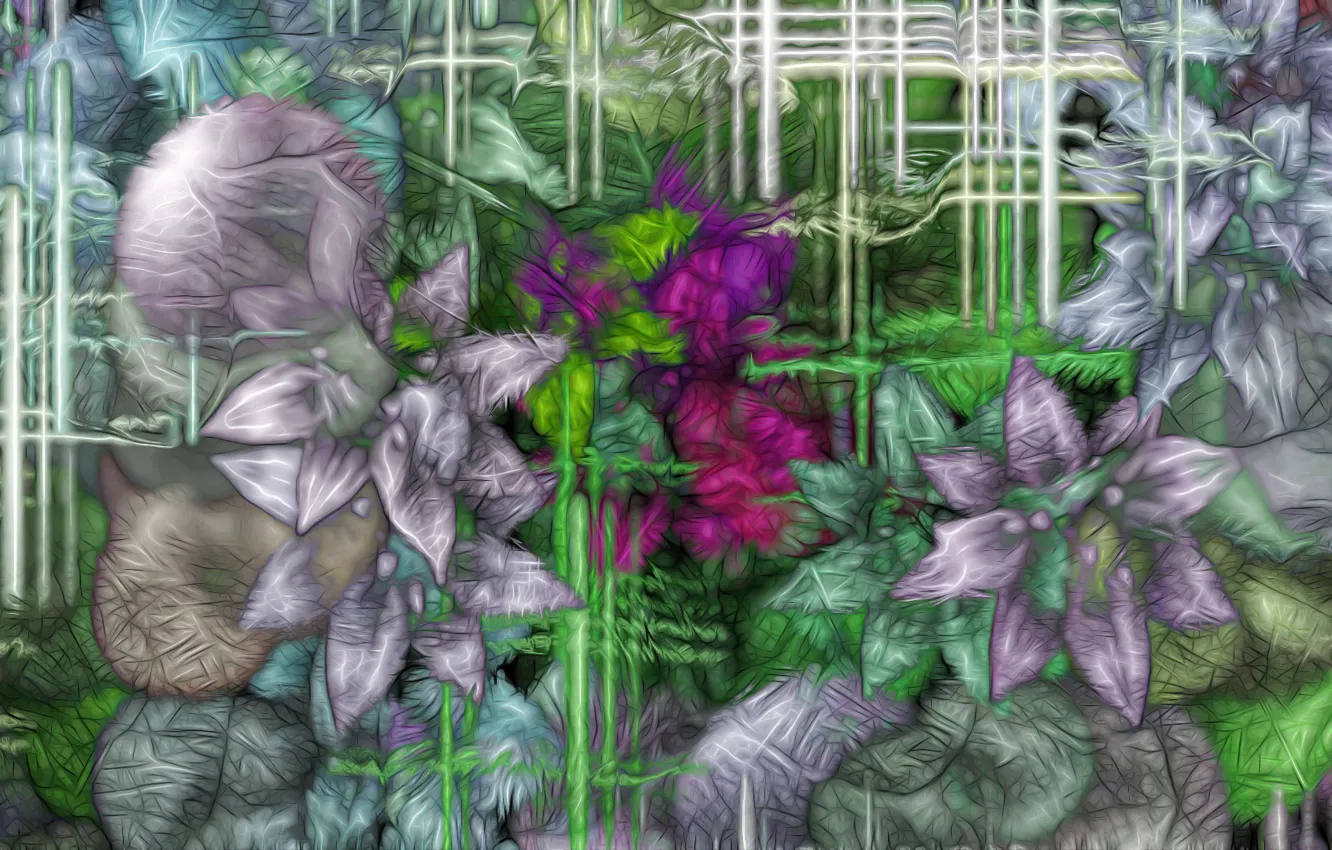 Photo wallpaper Flowers, Background, Cardboard