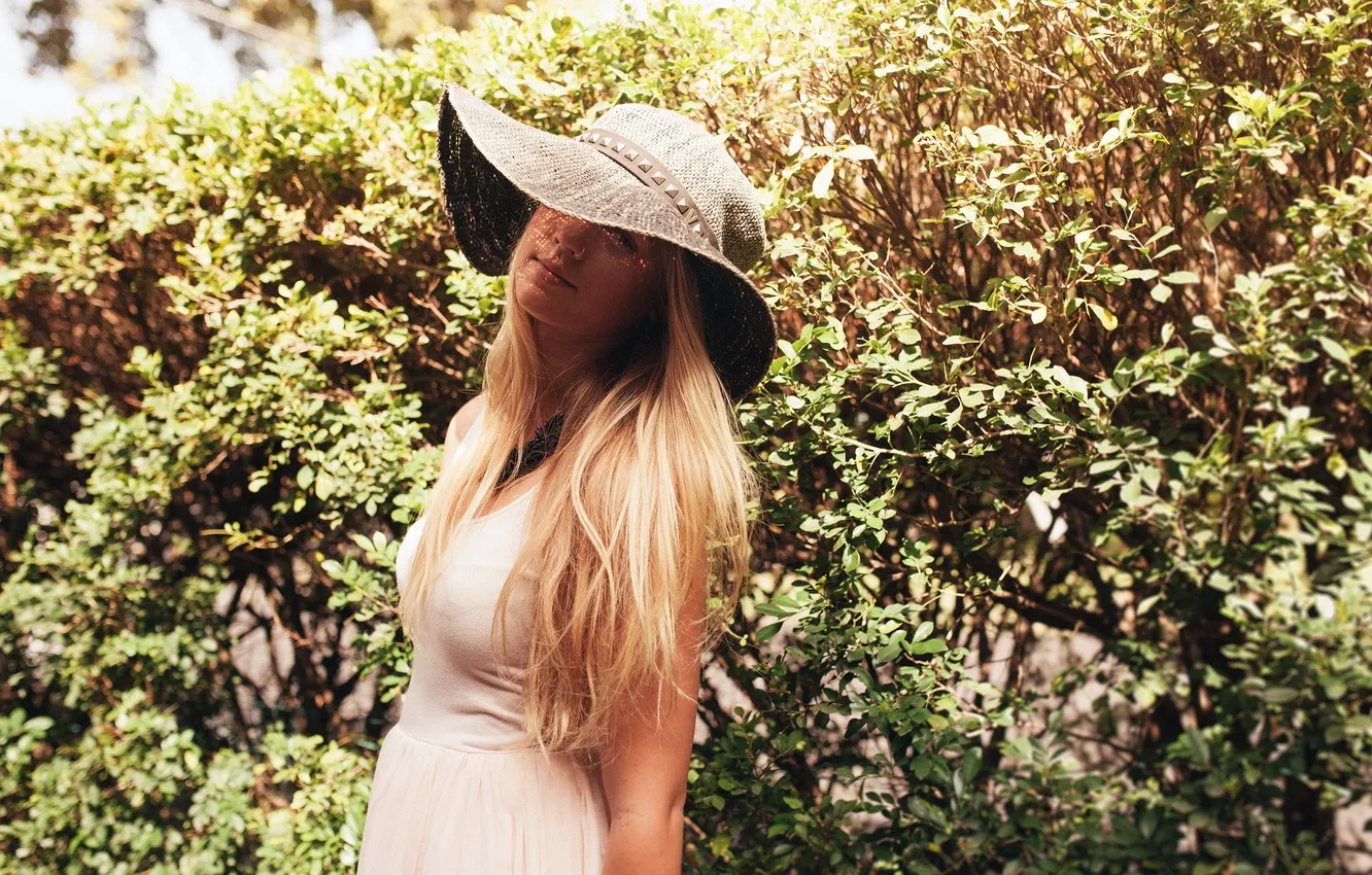 Photo wallpaper summer, girl, hat