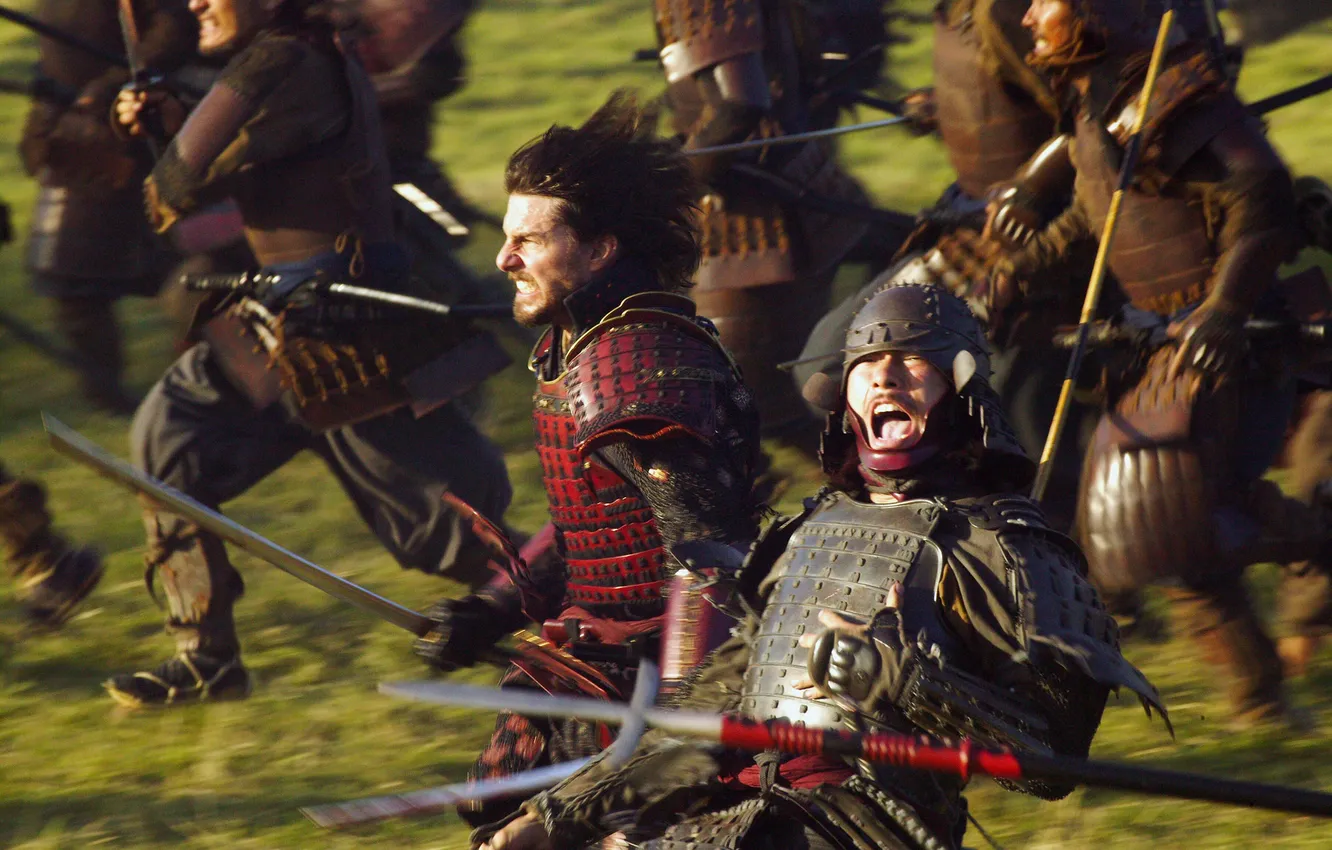 Photo wallpaper attack, battle, Tom Cruise, drama, Tom Cruise, The Last Samurai, The Last Samurai