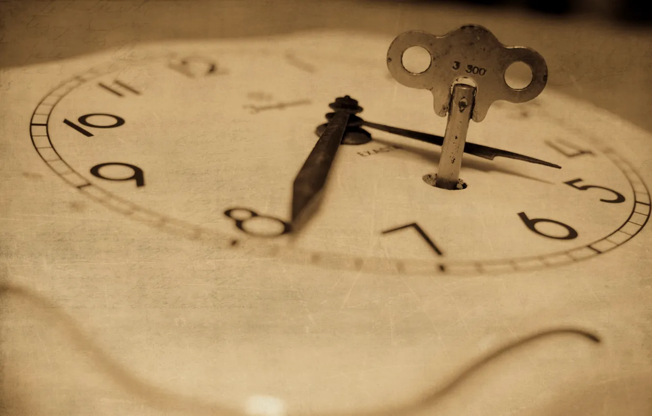 Photo wallpaper macro, style, watch, key