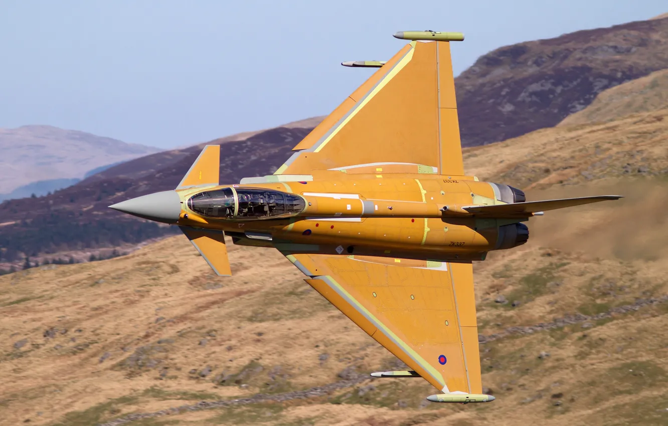 Photo wallpaper flight, fighter, cabin, pilot, multipurpose, Eurofighter Typhoon