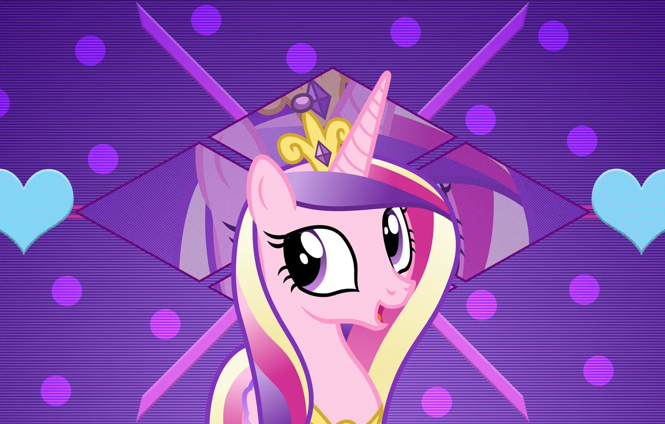 Photo wallpaper purple, background, cartoon, hearts, pony, My Little Pony