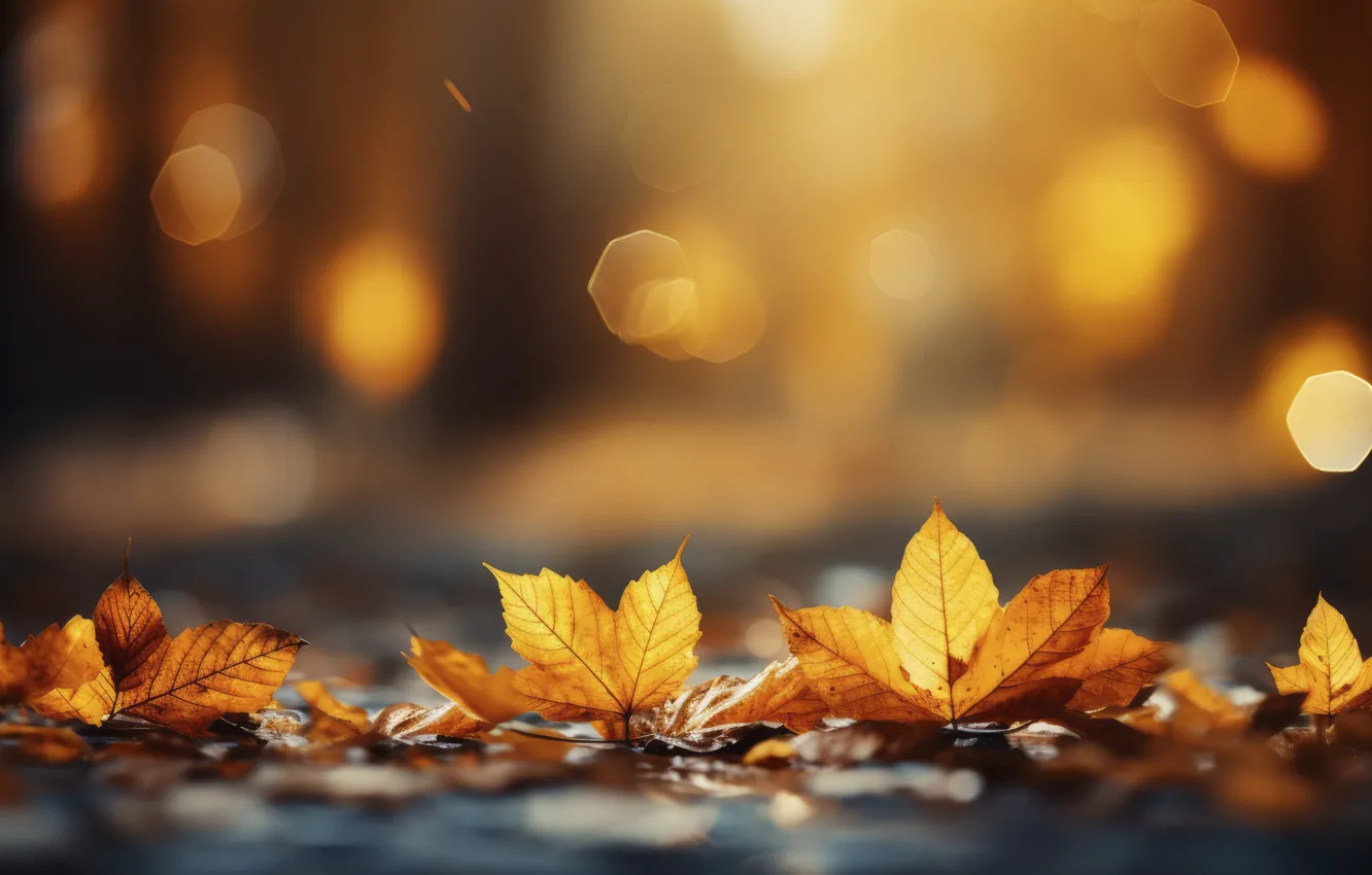 Photo wallpaper autumn, leaves, Park, background, forest, park, background, autumn