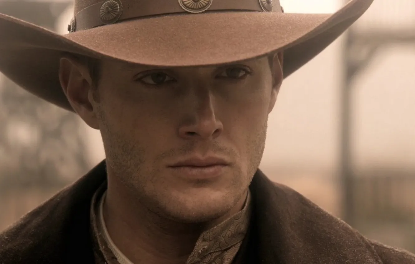 Photo wallpaper look, Supernatural, Cowboy hat, Jensen ackles, Dean Winchester