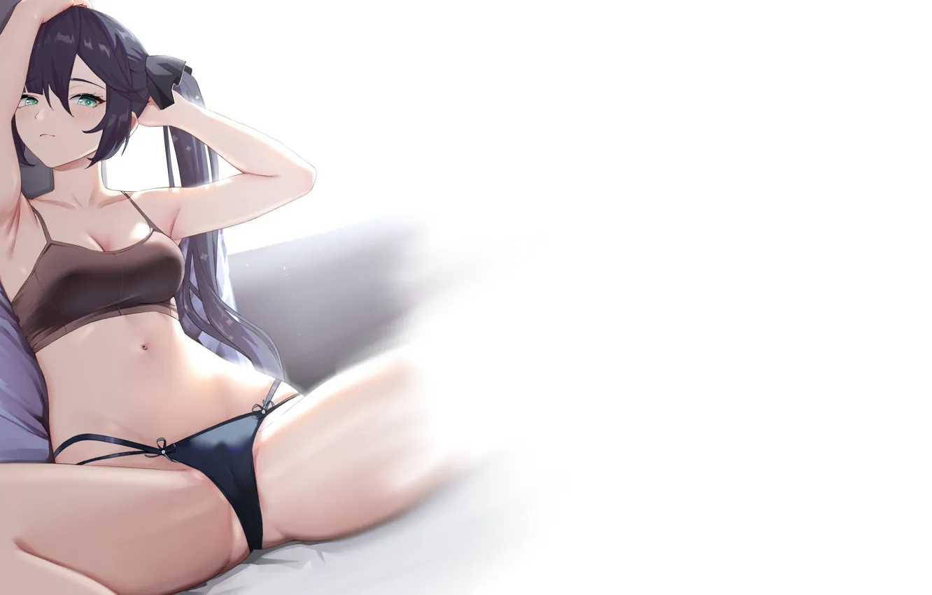 Photo wallpaper girl, hot, sexy, bra, panties, anime, babe, armpit